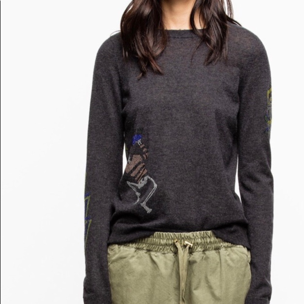 Zadig & Voltaire cashmere sweater;SZ L